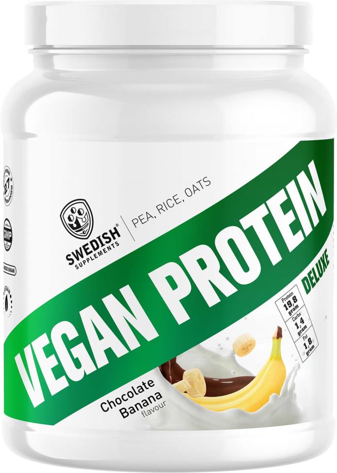 Swedish Supplements Vegan Protein Deluxe Chocolate Banana 1000 g