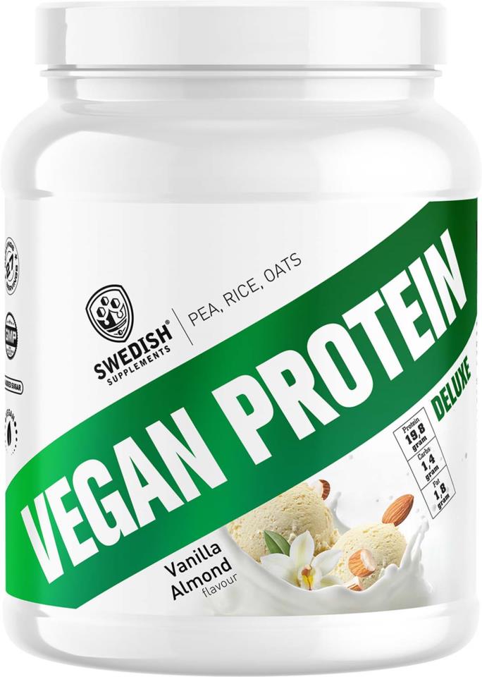 Swedish Supplements Vegan Protein Deluxe Vanilla Almond 1000 g