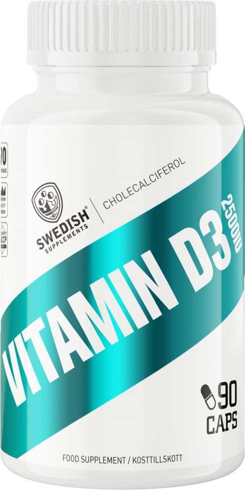 Swedish Supplements Vitamin D3 2500IU 90 st