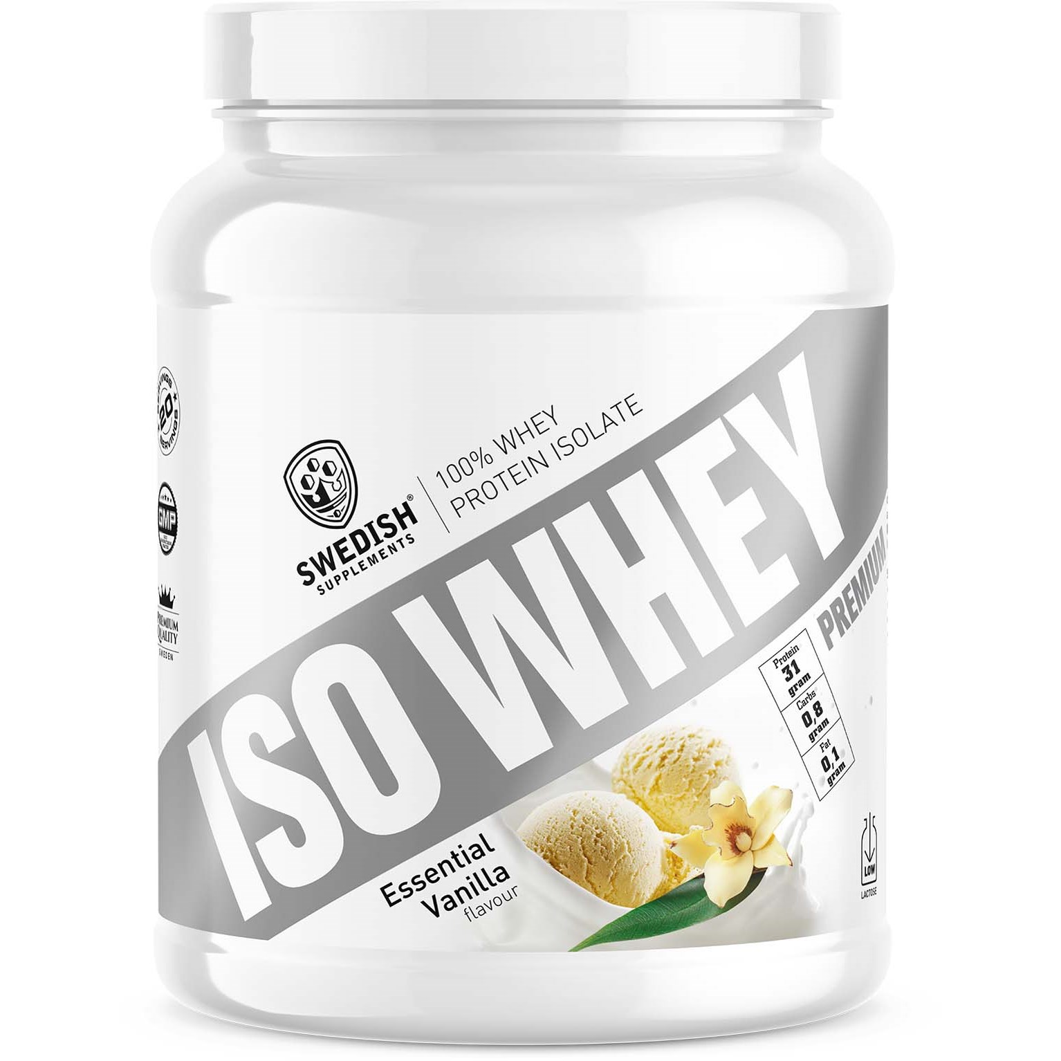 Swedish Supplements Whey Isolate – Essential Vanilla 700 g