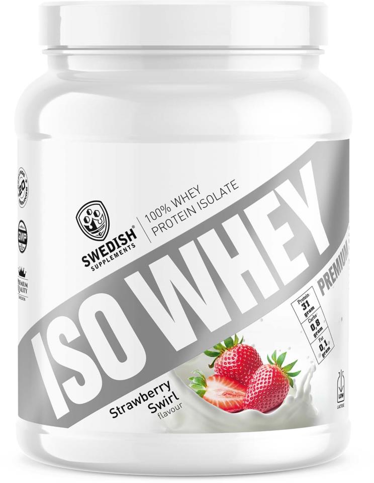 Swedish Supplements Whey Isolate - Strawberry swirl 700 g