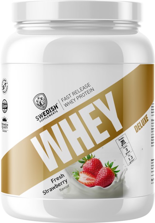 Swedish Supplements Whey Protein Deluxe Fresh Strawberry 900 g