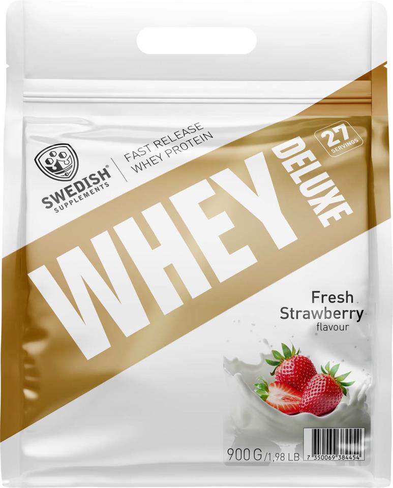 Swedish Supplements Whey Protein Deluxe Fresh Strawberry 900g