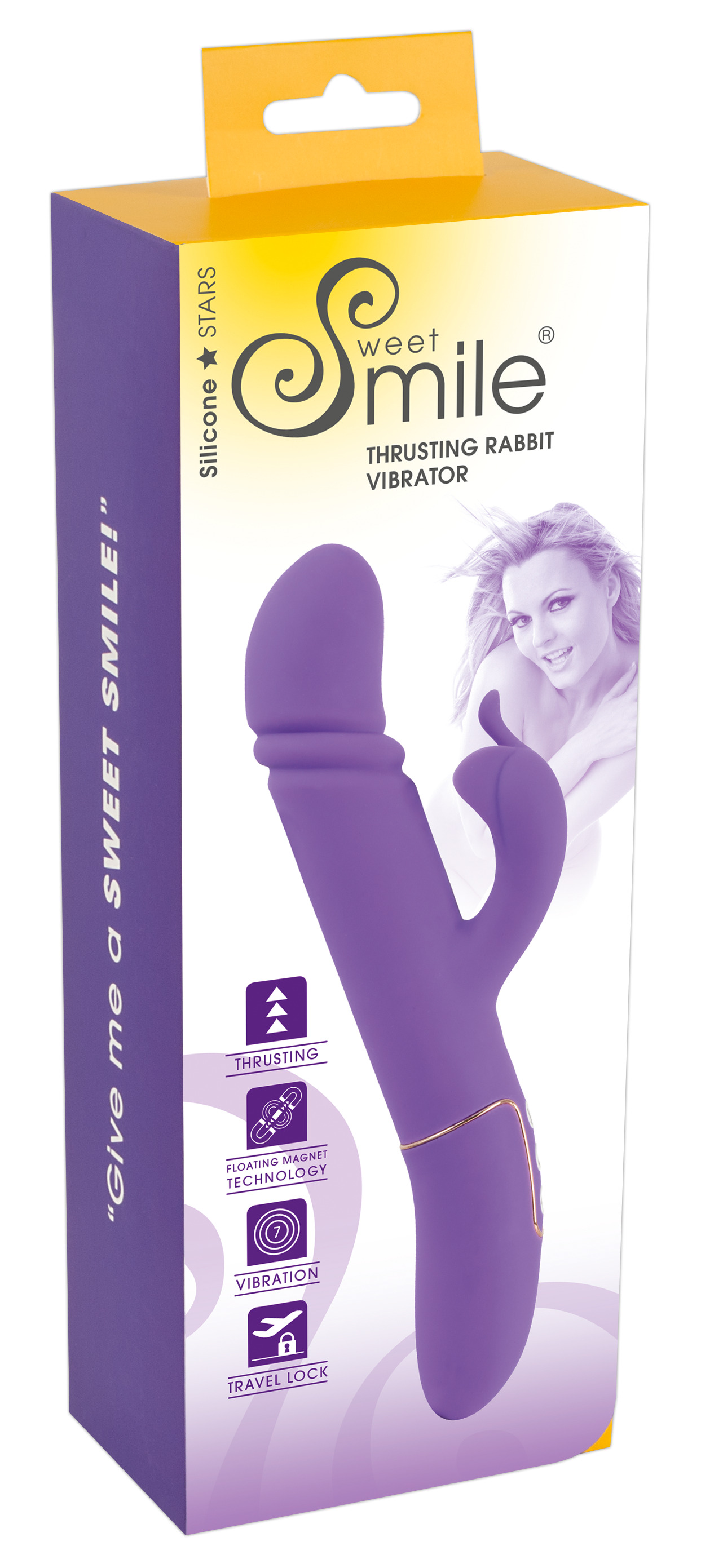 Sweet Smile Thrusting Rabbit Vibrator | lyko.com