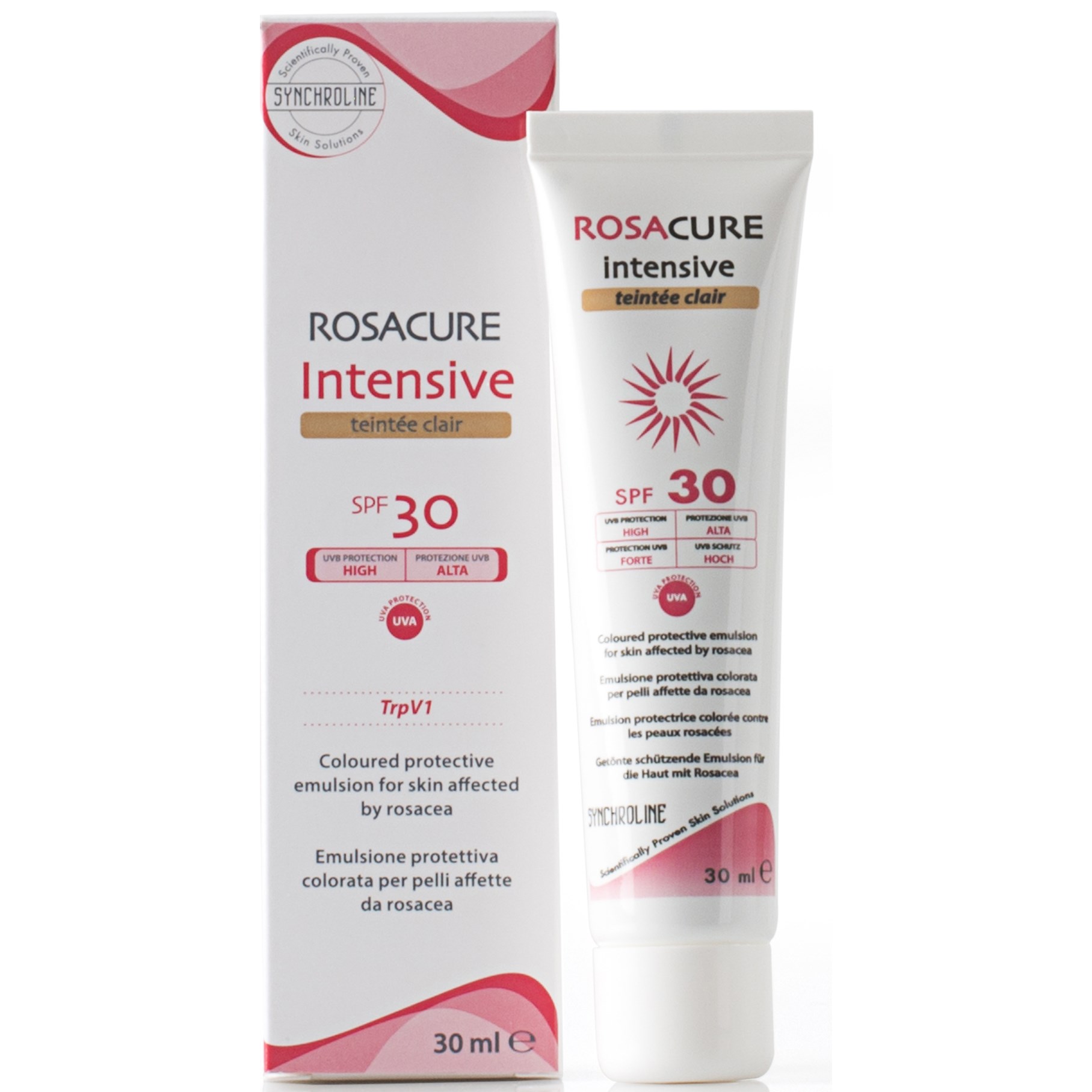 Bilde av Synchroline Rosacure Intensive Cream Tinted Spf 30 30 Ml
