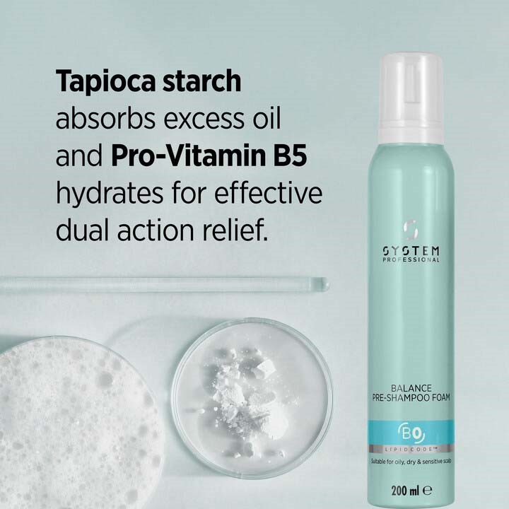 System Professional Balance Pre-Shampoo Foam 200 ml (obrázok 3)