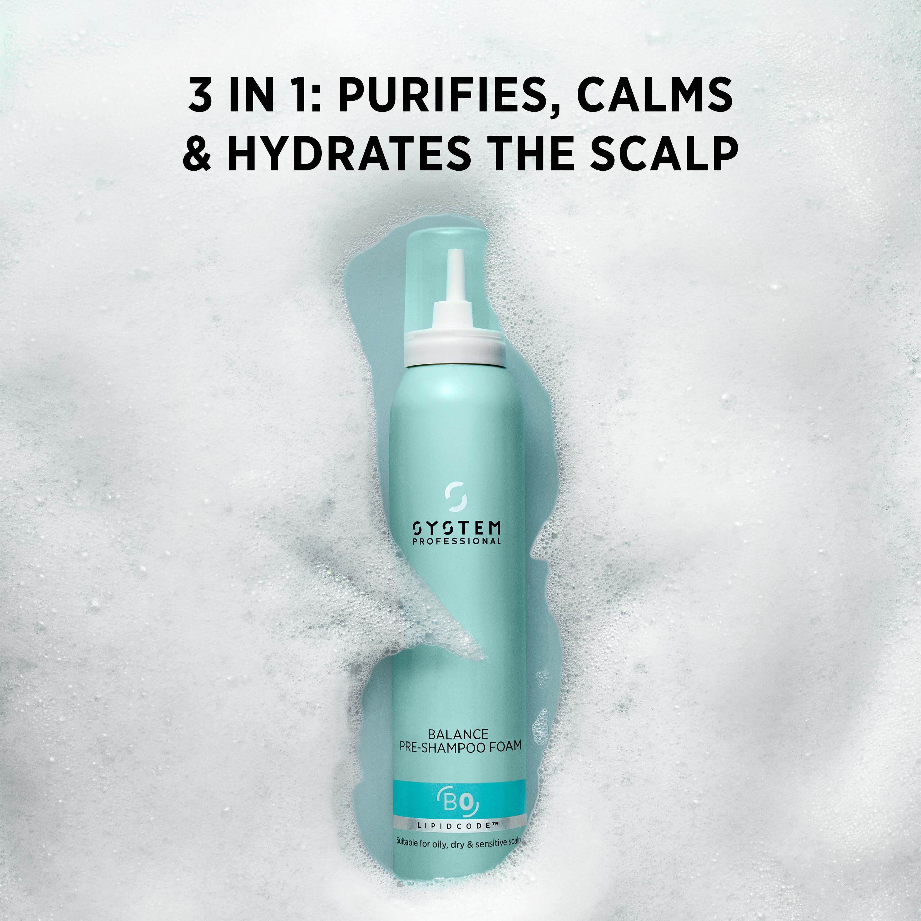 System Professional Balance Pre-Shampoo Foam 200 ml (obrázok 5)