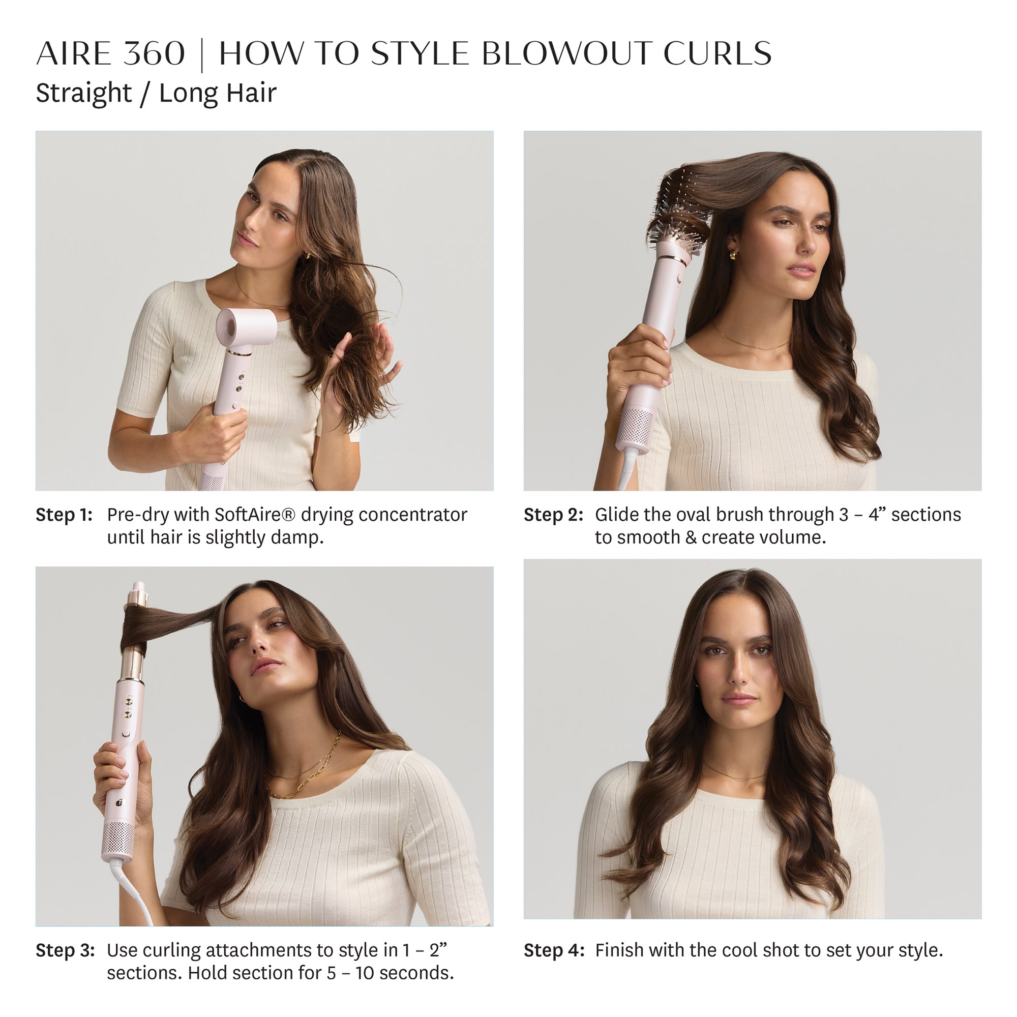 T3 Aire 360 Ceramic Air Styler Blowout Kit (obrázok 4)