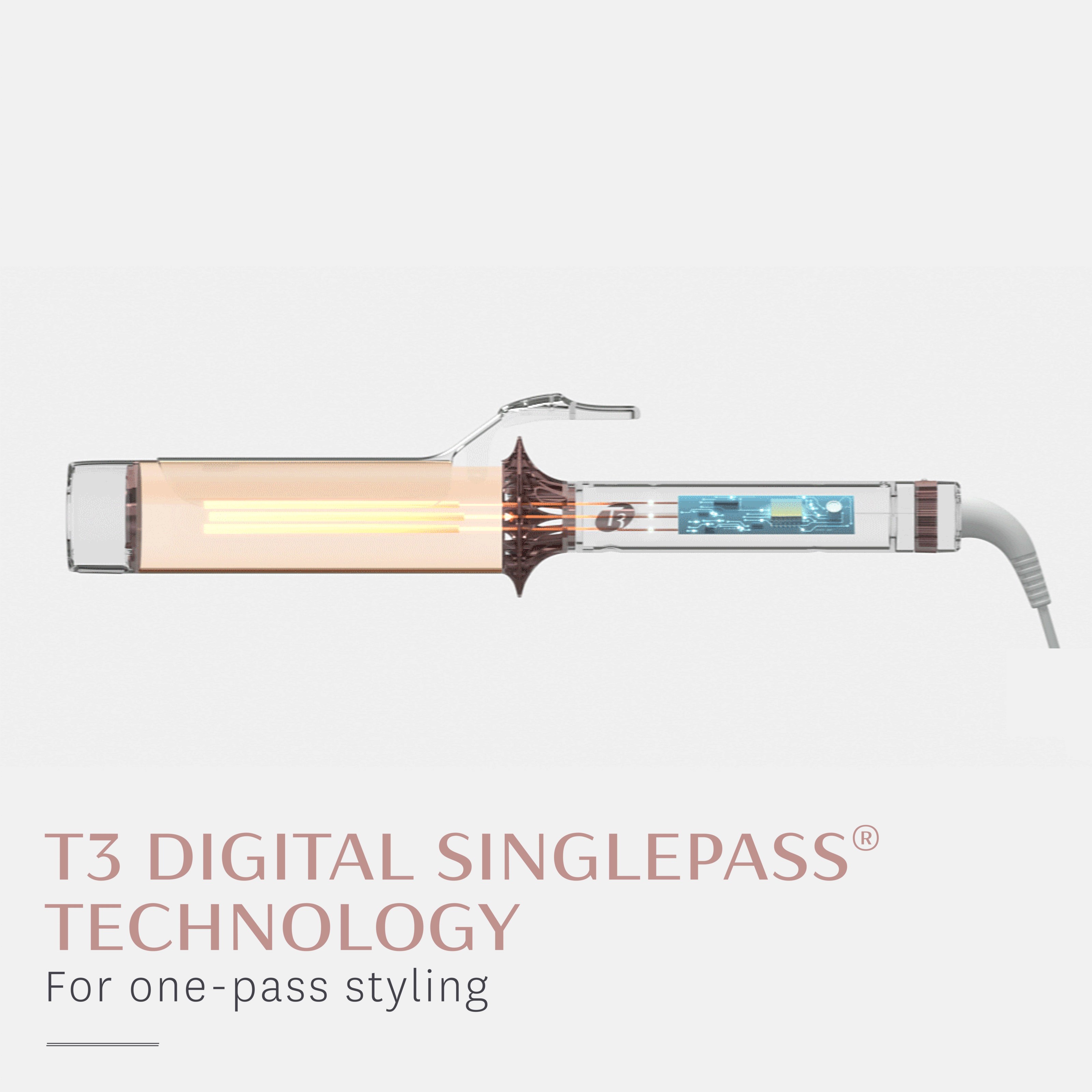 T3 BodyWaver 44 mm Professional Ceramic Styling Iron for Waves and Vol (obrázok 9)
