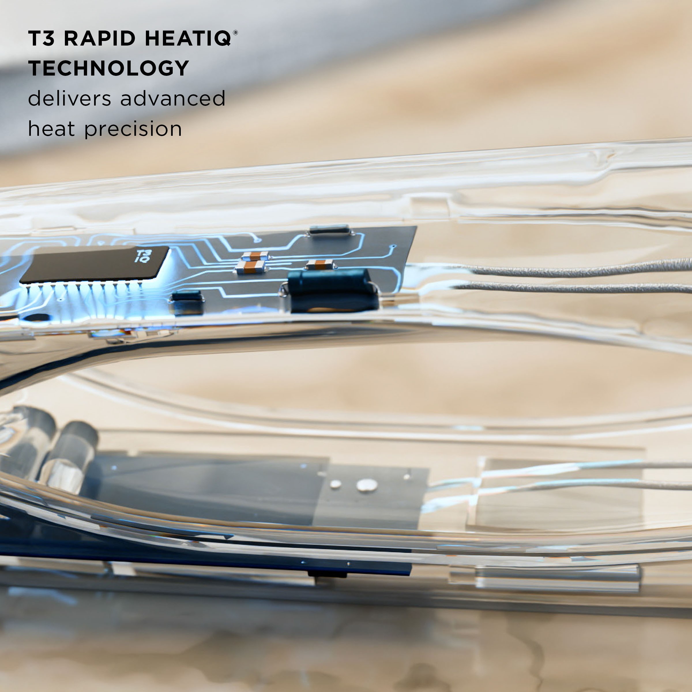 T3 Lucea 25mm Professional Straightening & Styling Flat Iron White/Ros (obrázok 4)