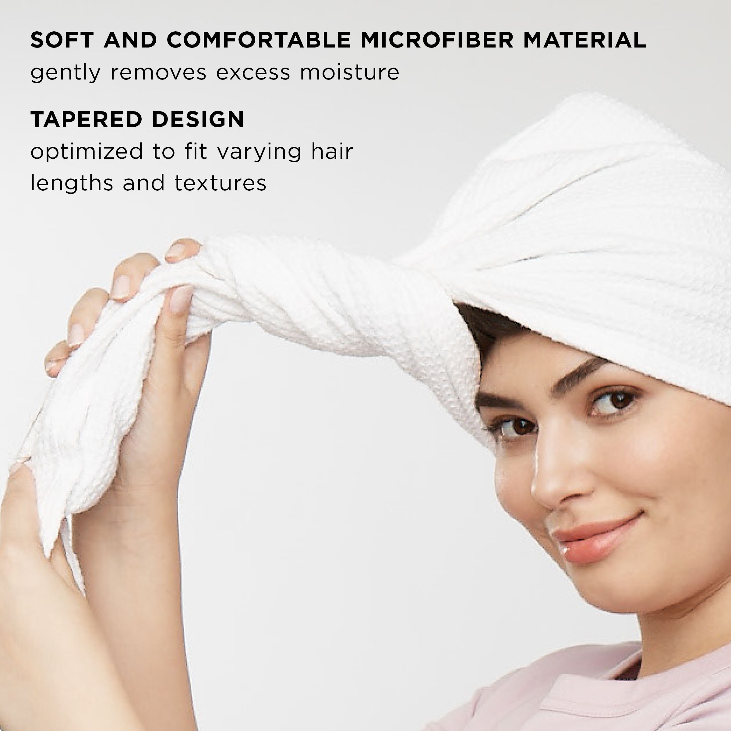 T3 Luxe Turban Towel with Waffle Microfiber (obrázok 4)