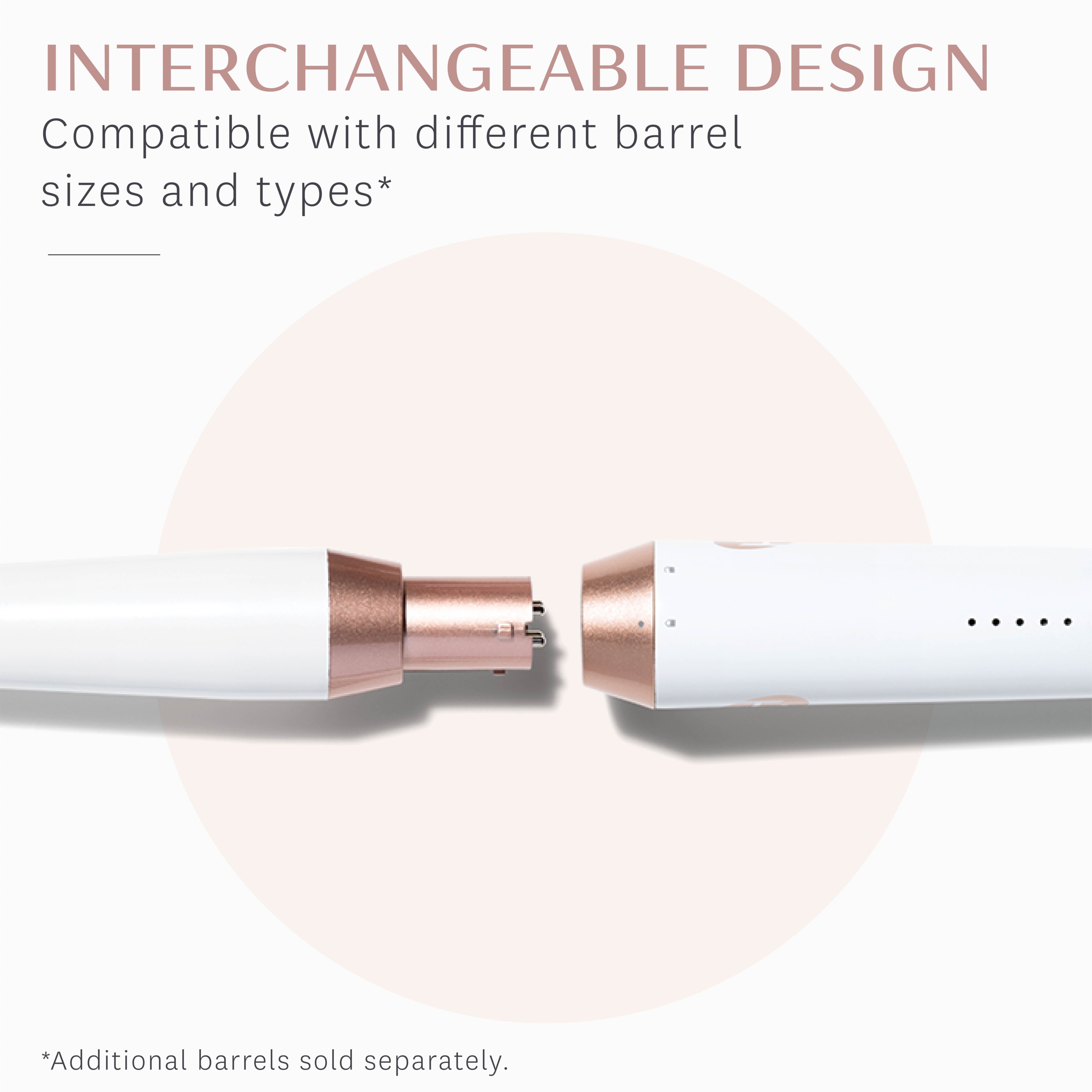 T3 Whirl Trio Interchangeable Styling Wand Set: Tapered, 25 mm, 38 mm (obrázok 3)