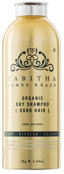 Tabitha James Kraan Organic Dry Shampoo Dark Hair 75g