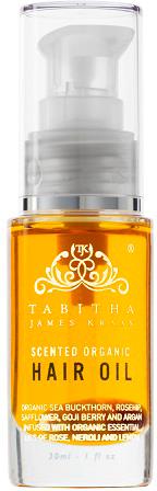 Tabitha James Kraan Scented Organic Hair Oil Amber Rose 30ml