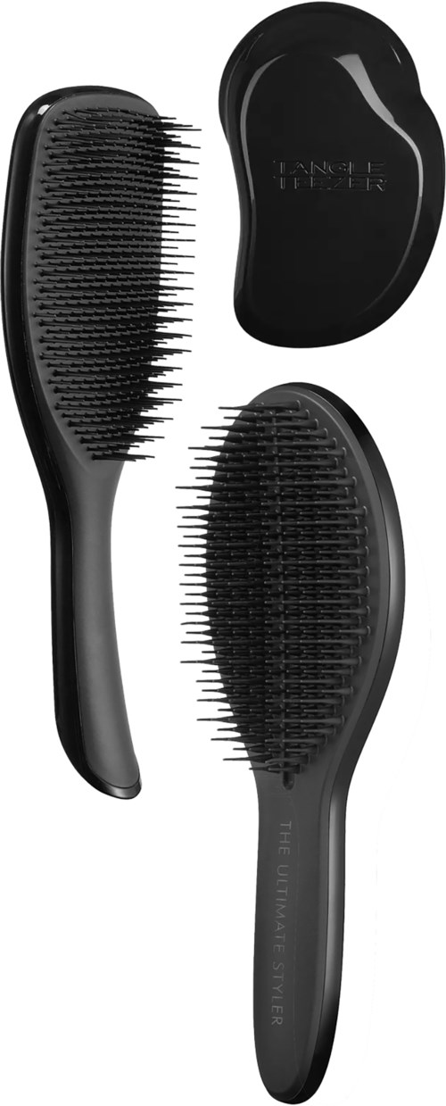 Tangle Teezer Black Bundle The Original & The Wet Detangler & The Ultimate Styler