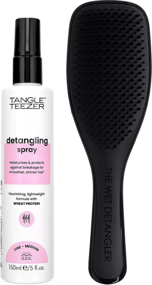 Tangle Teezer Everyday Bundle Detangling Spray 150 ml & The Ultimate Detangler Regular Black