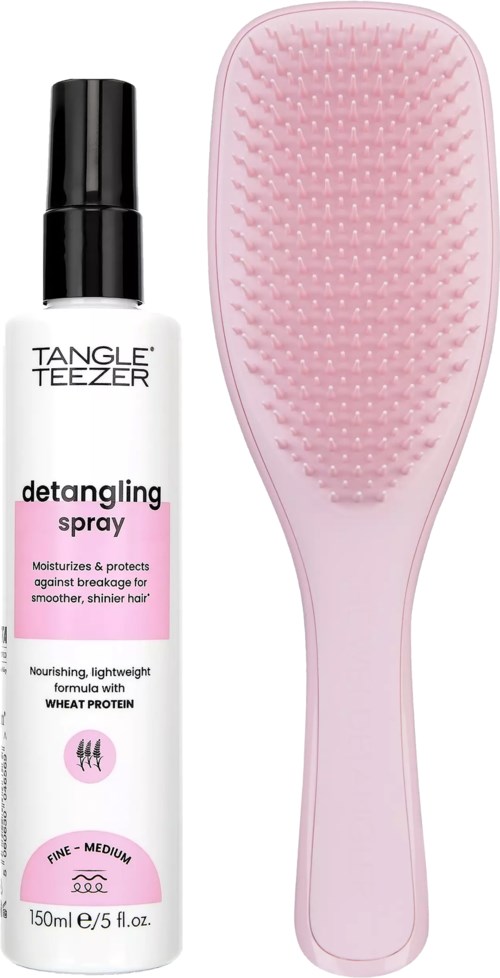 Tangle Teezer Everyday Bundle Detangling Spray 150 ml & The Ultimate Detangler Regular Pink