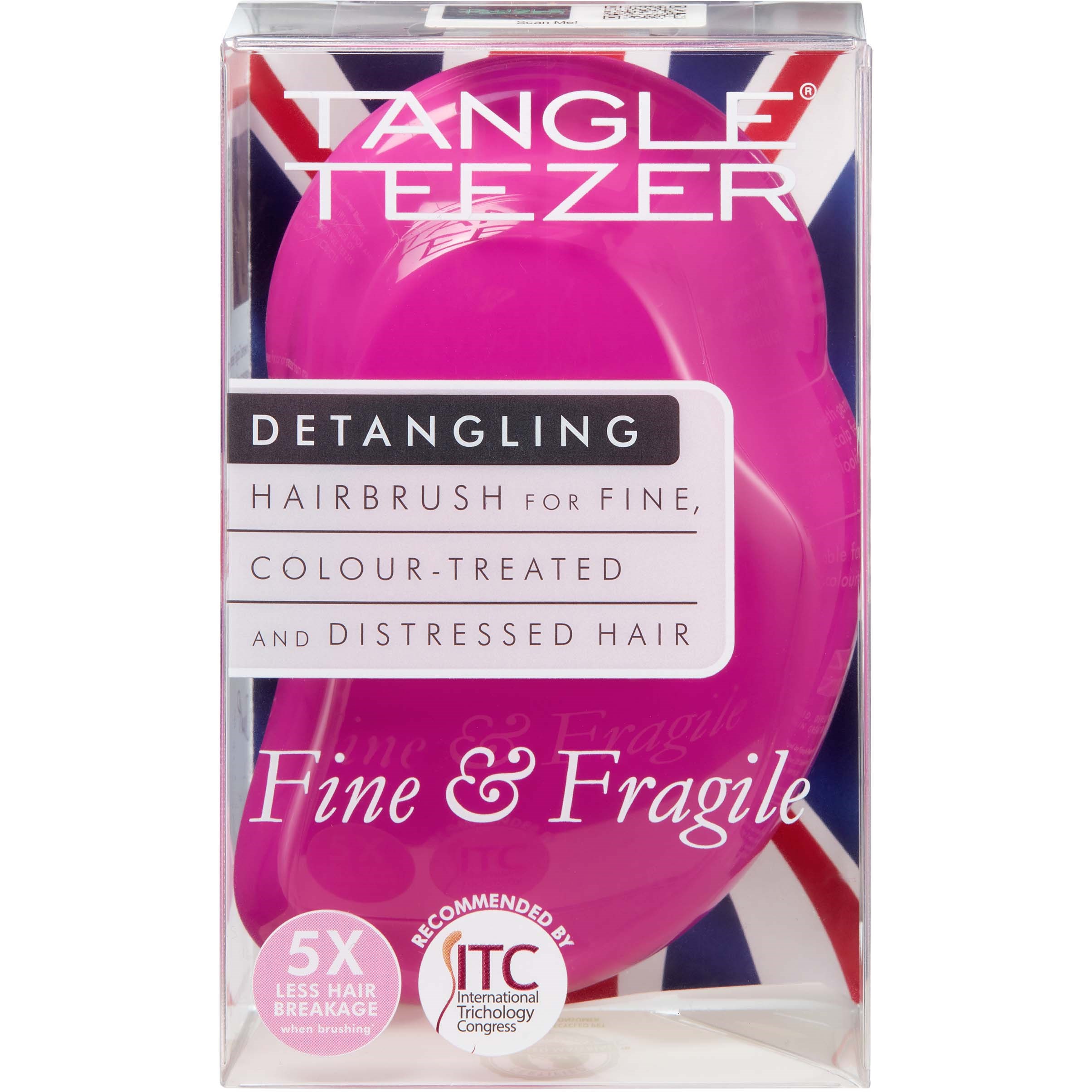 Фото - Гребінець Tangle Teezer Fine & Fragile Berry Bright 