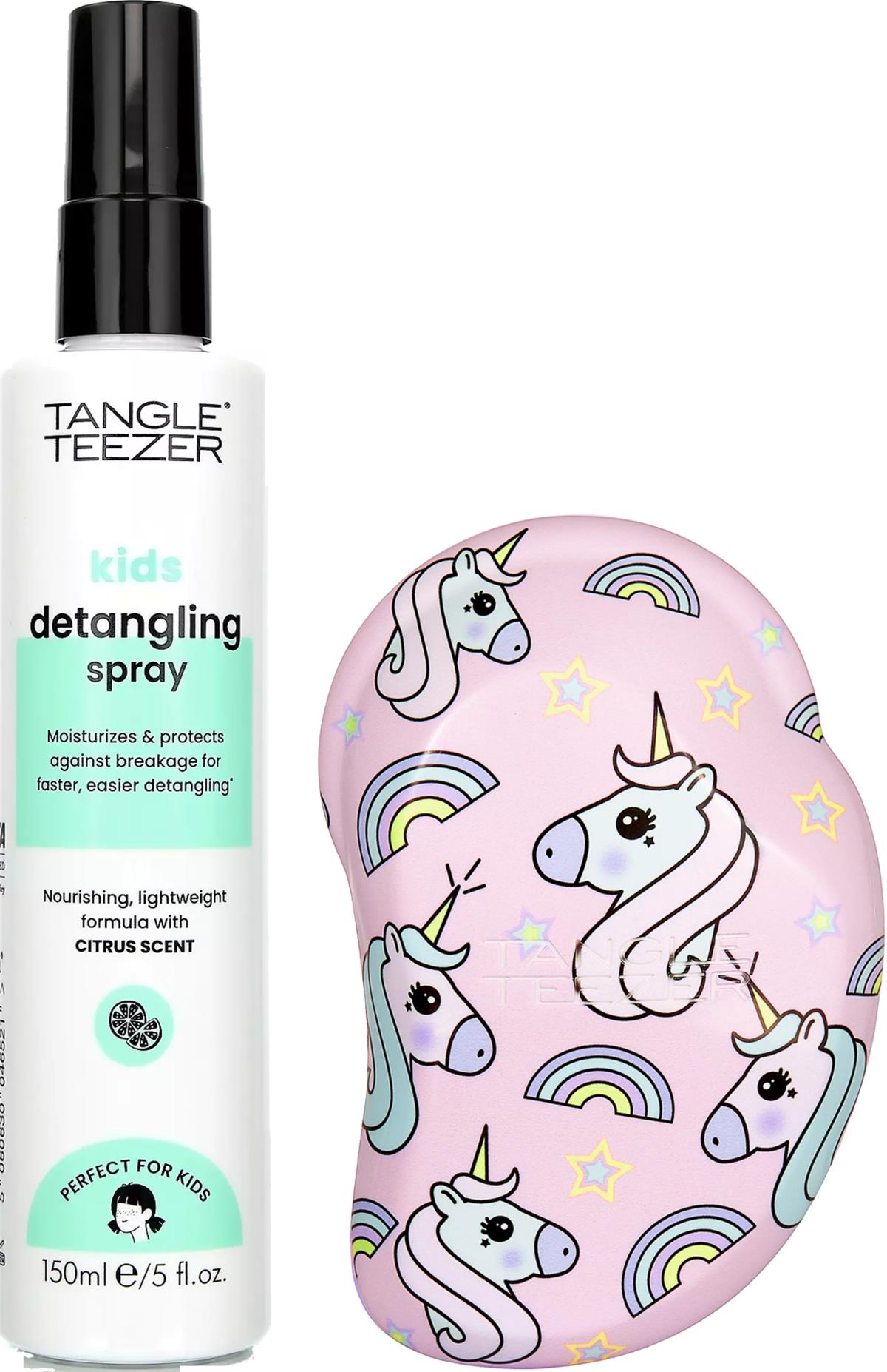 Tangle Teezer For Kids Bundle Detangling Spray 150 ml & Detangler Mini Unicorn Magic