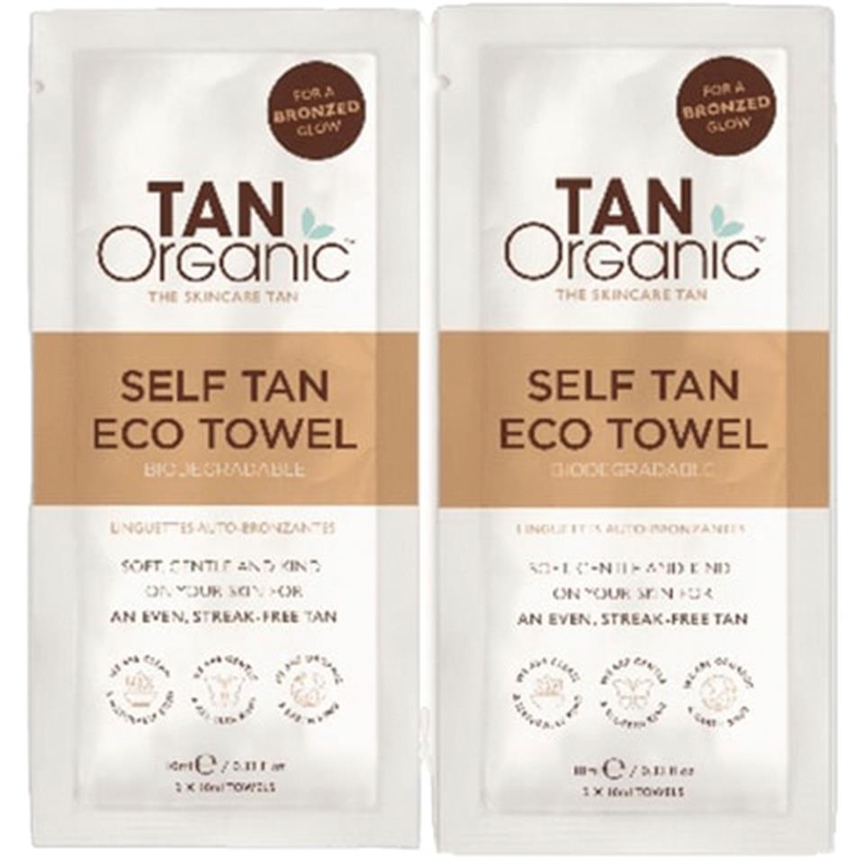 TanOrganic Self Tan Eco Towel 2 pcs