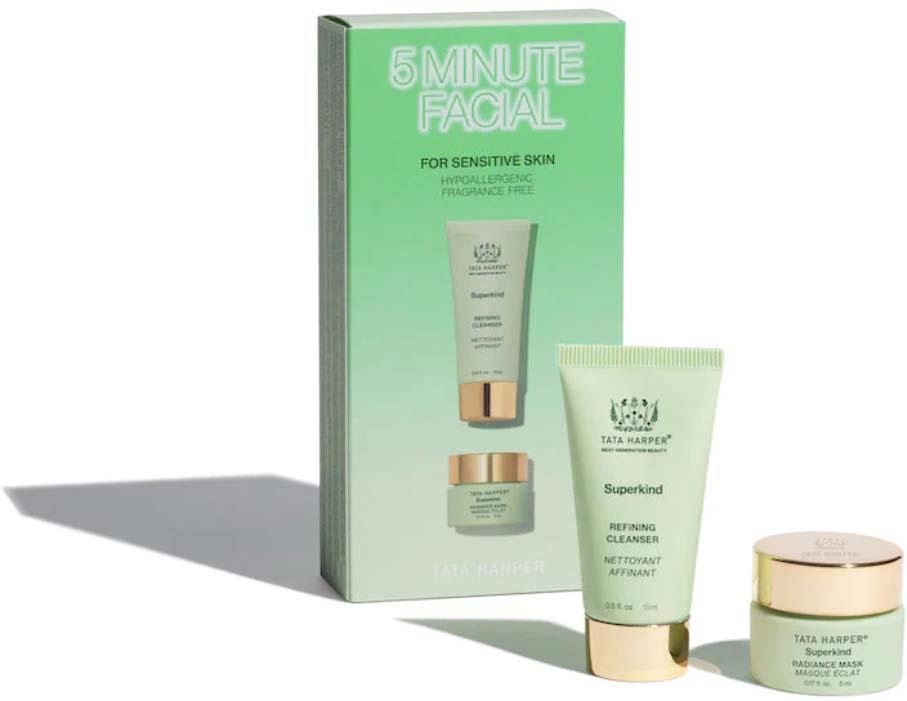 Tata Harper 5 Minute Facial Kit Sensitive Skin 