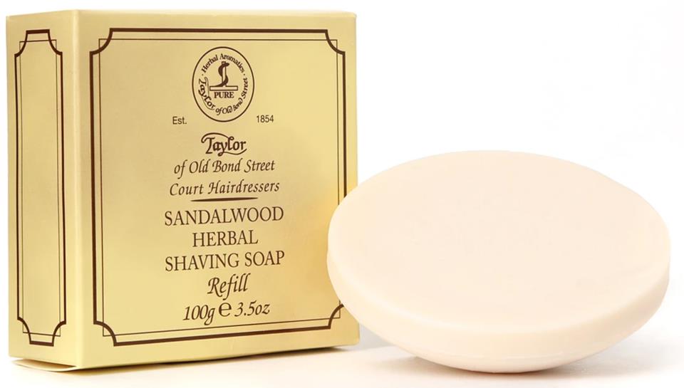 Taylor of Old Bond Street Sandalwood Shaving Soap Refill 100g