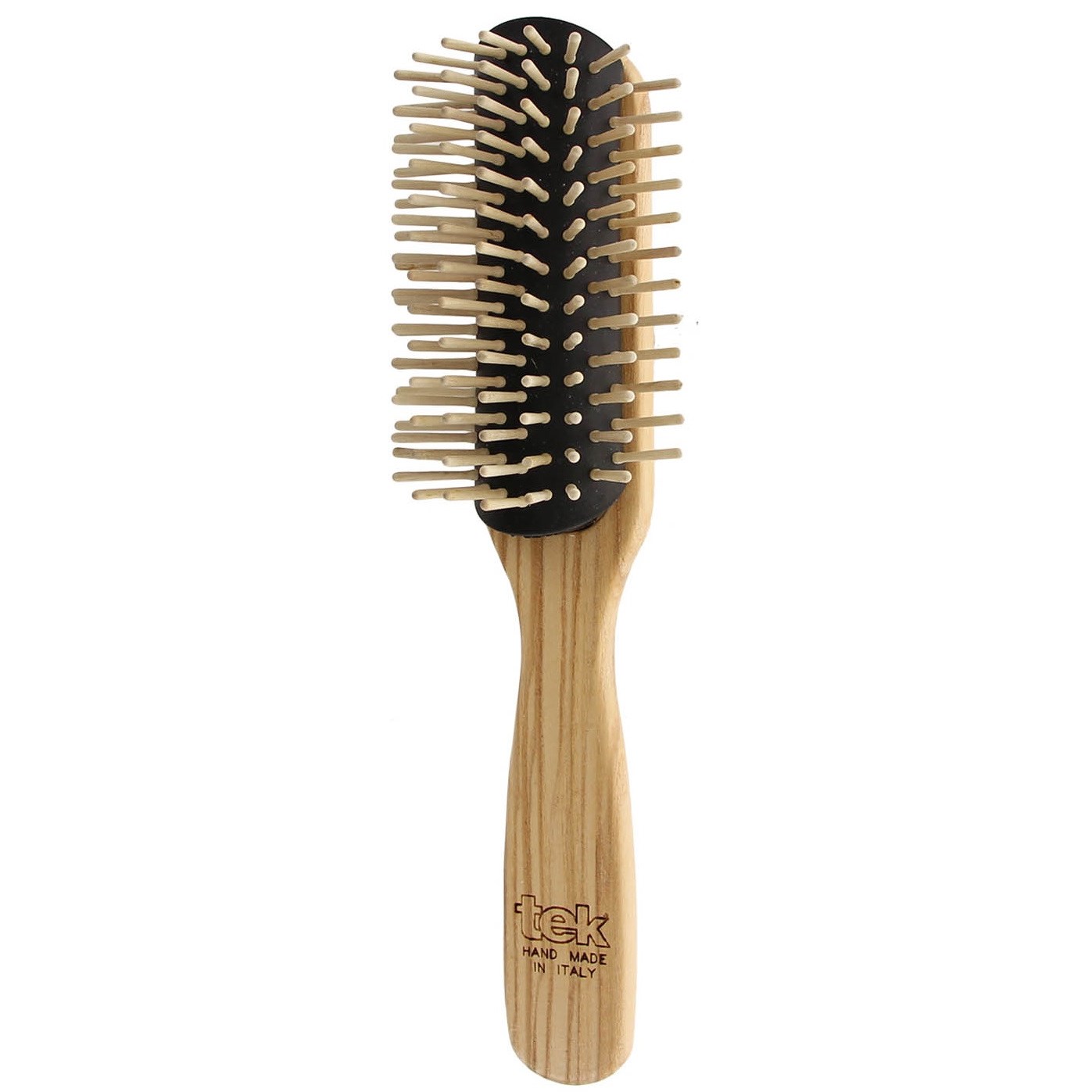 Tek Big Curved Row Brush With Short Wooden Pins