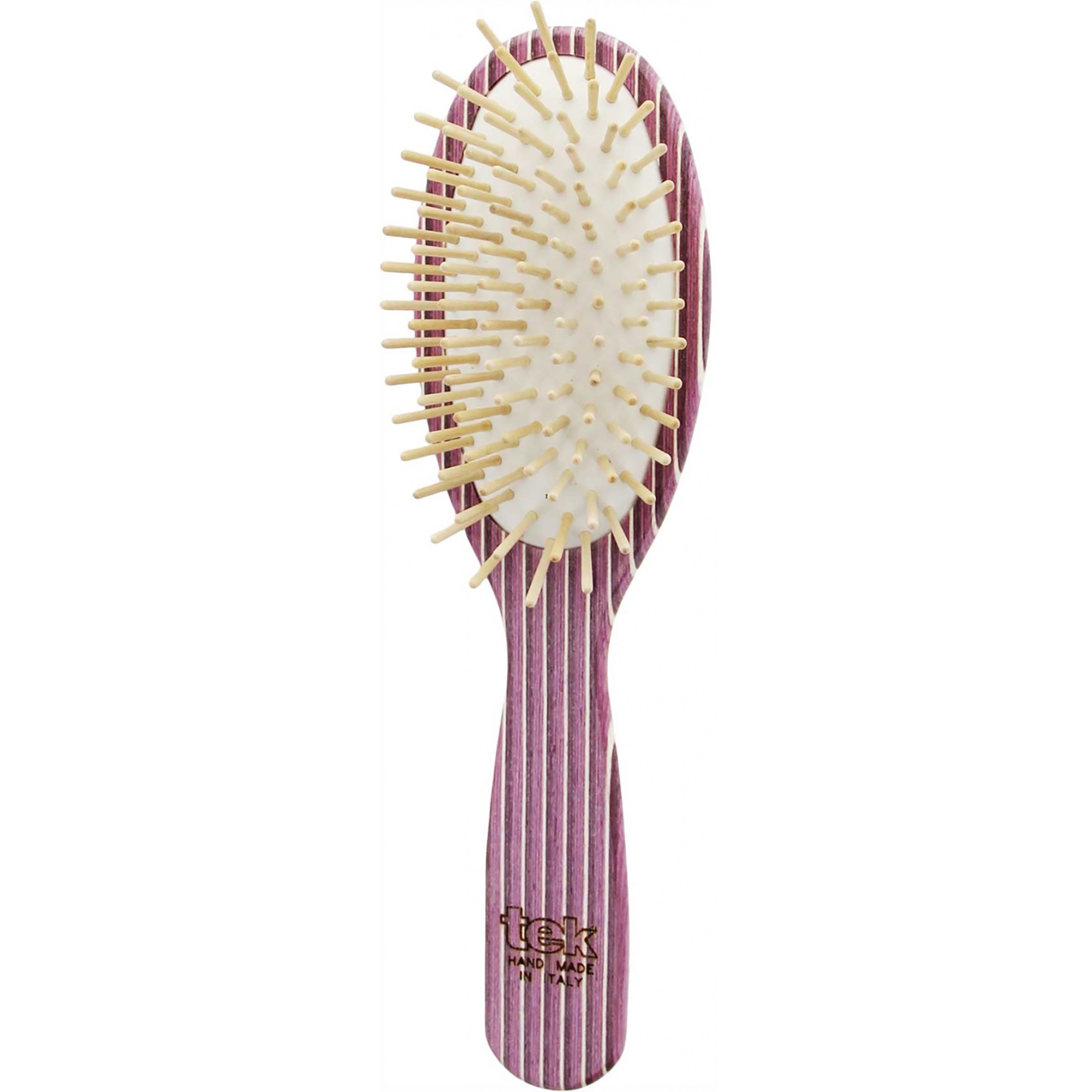 Tek Big Oval Brush In Kaleidowood With Short Wooden Pins