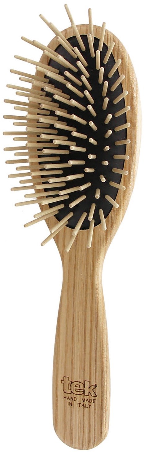 Tek Big Oval Hair Brush With Long Wooden Pins