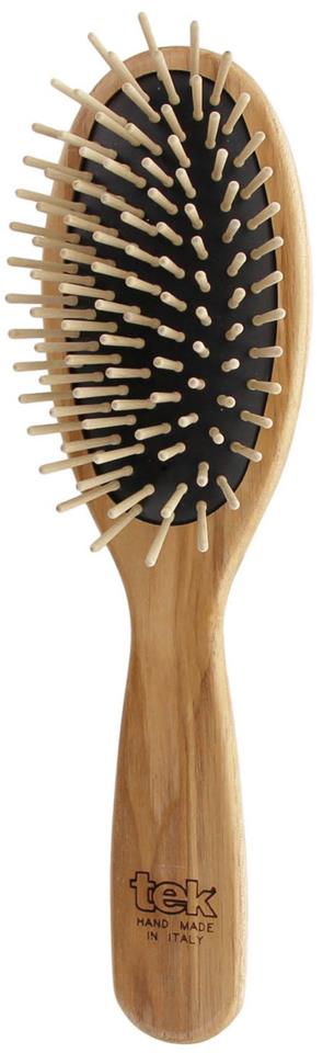 Tek Big Oval Hair Brush With Short Wooden Pins