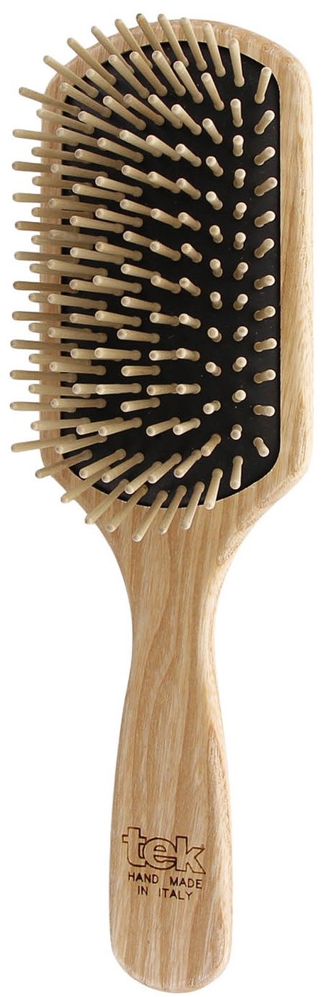 Tek Large Paddle Brush With Short Wooden Pins