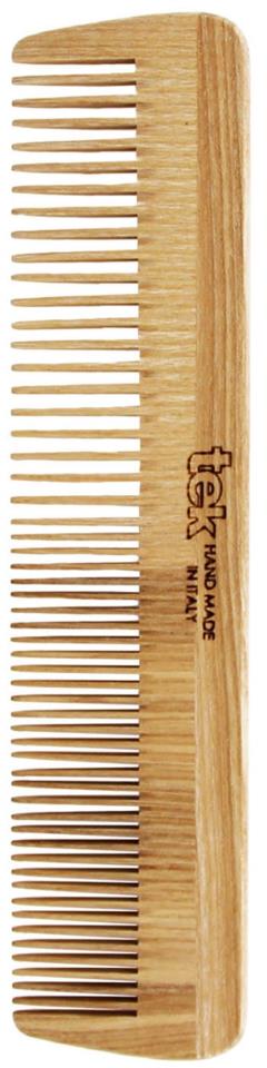 Tek Large Wooden Comb With Medium Sized And Fine Teeth