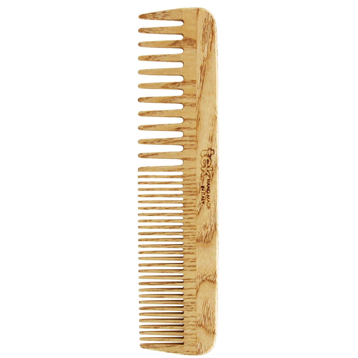 Läs mer om Tek Large Wooden Comb With Wide And Medium Sized Teeth