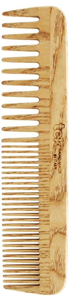 Tek Large Wooden Comb With Wide And Medium Sized Teeth