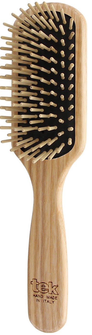Tek Medium Size Paddle Brush With Short Wooden Pins
