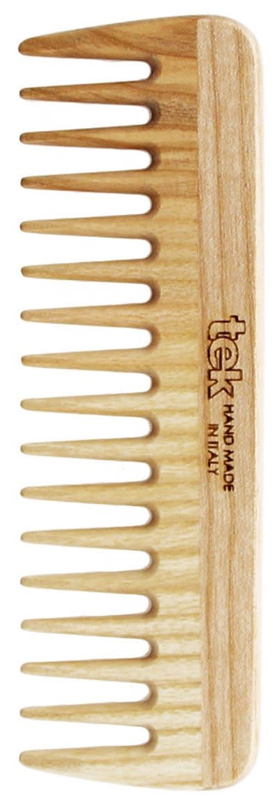 Tek Medium Sized Wooden Comb With Wide Teeth