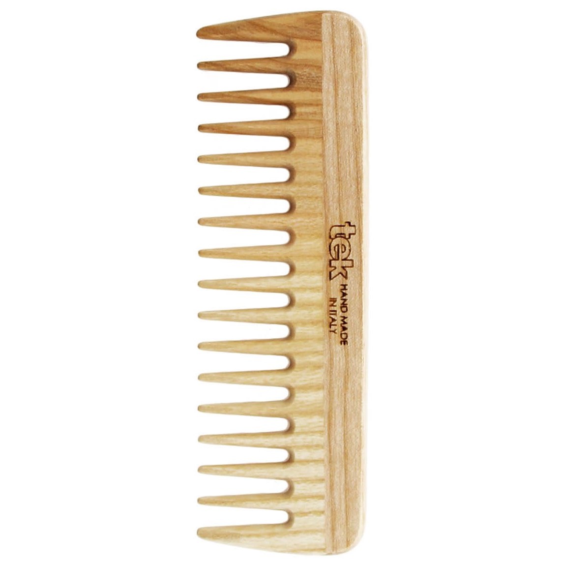 Läs mer om Tek Medium Sized Wooden Comb With Wide Teeth