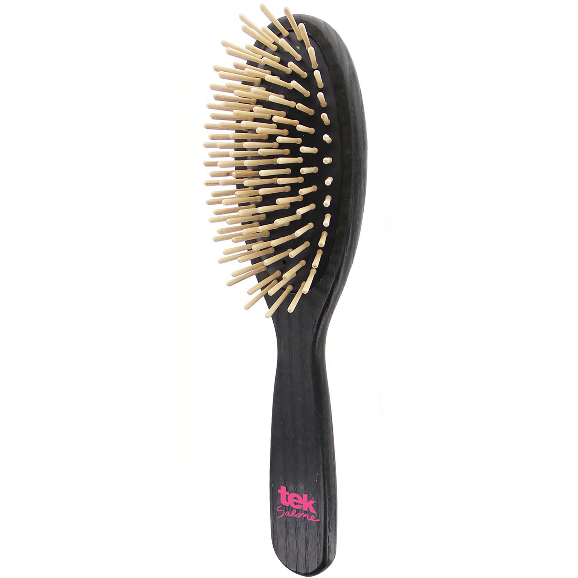 Läs mer om Tek Professional Big Oval Hair Brush With Short Wooden Pins
