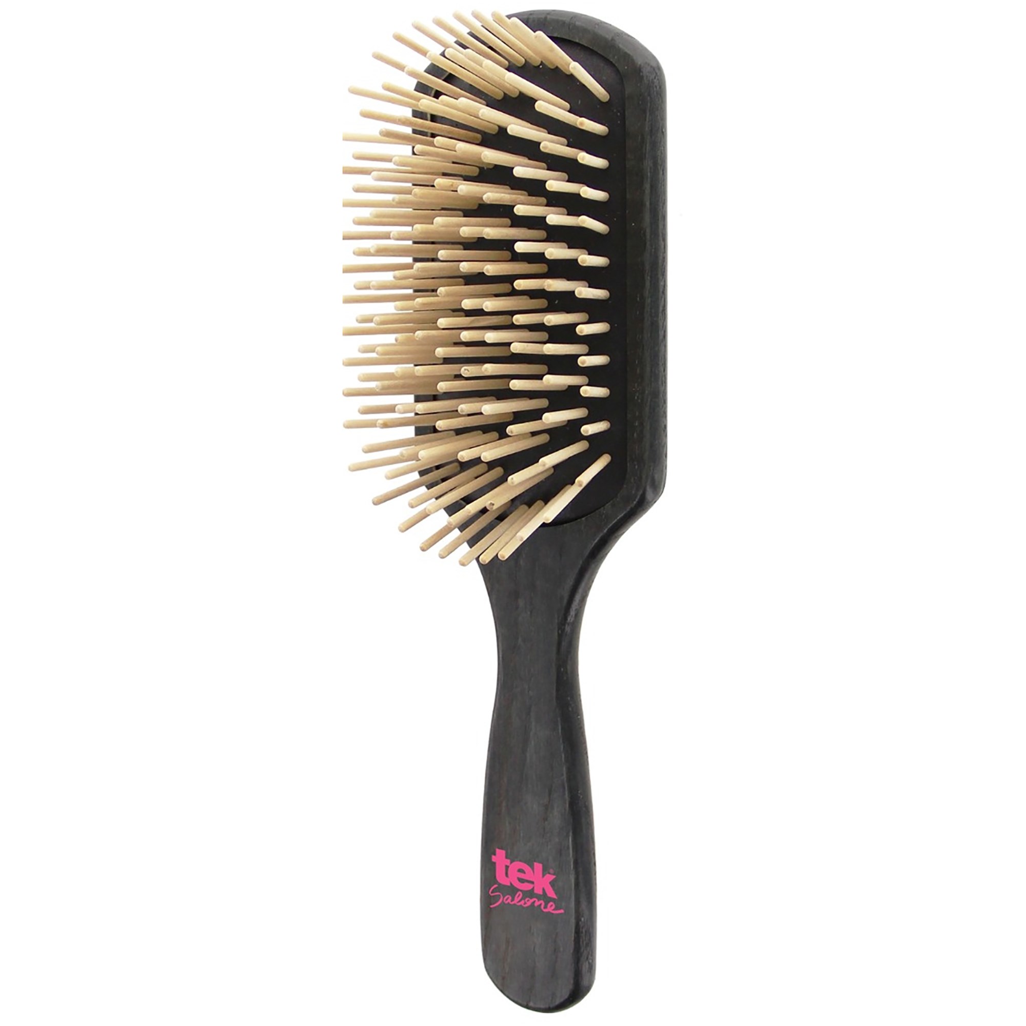 Tek Professional Large Paddle Brush With Short Wooden Pins