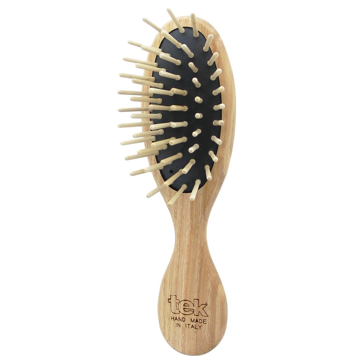 Small Oval Hair Brush With Short Wooden Pins