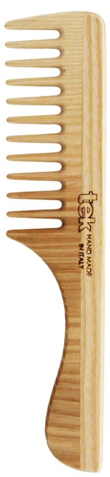 Tek Wooden Detangling Comb With Handle Wide Teeth