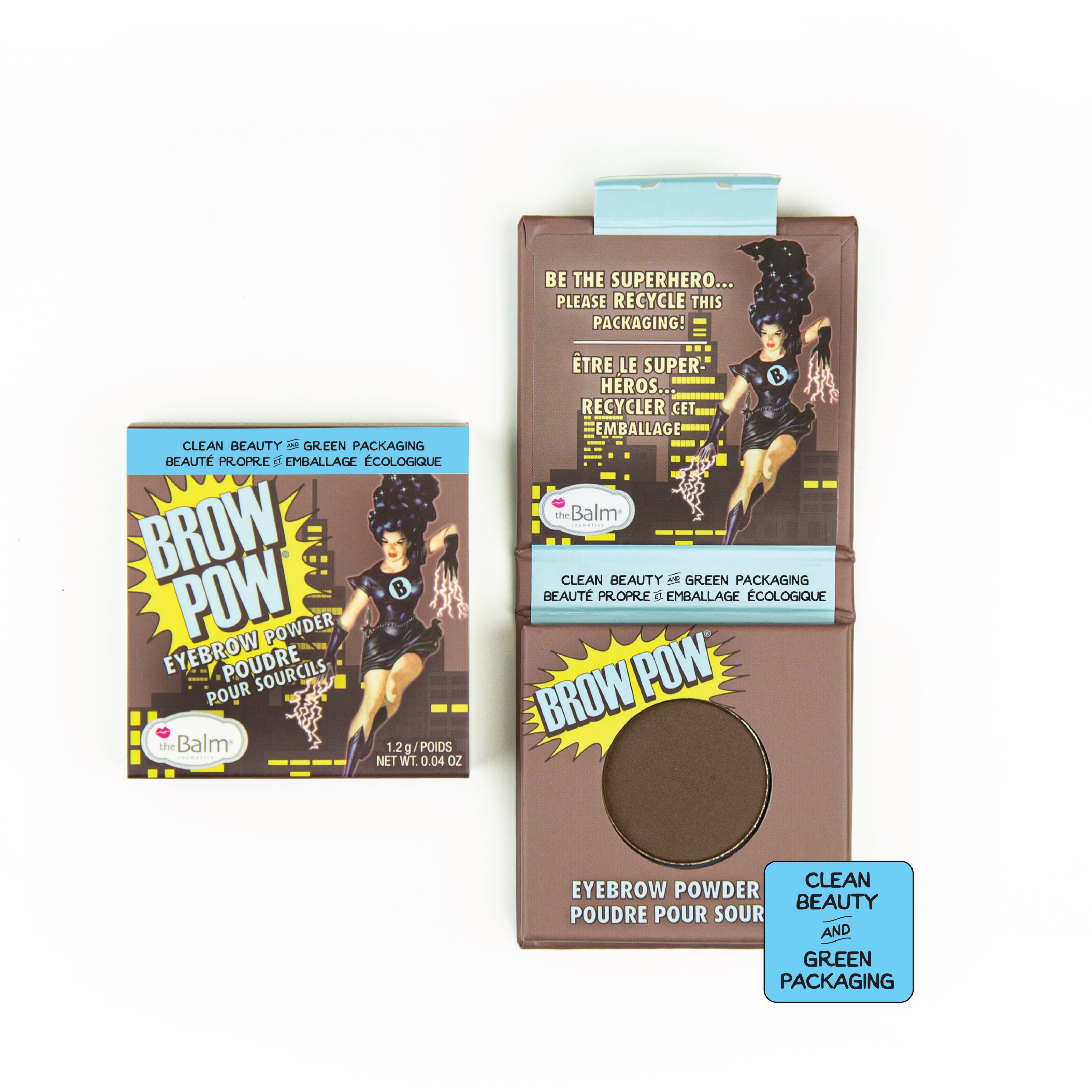 the Balm C&G Brow Pow Dark Brown