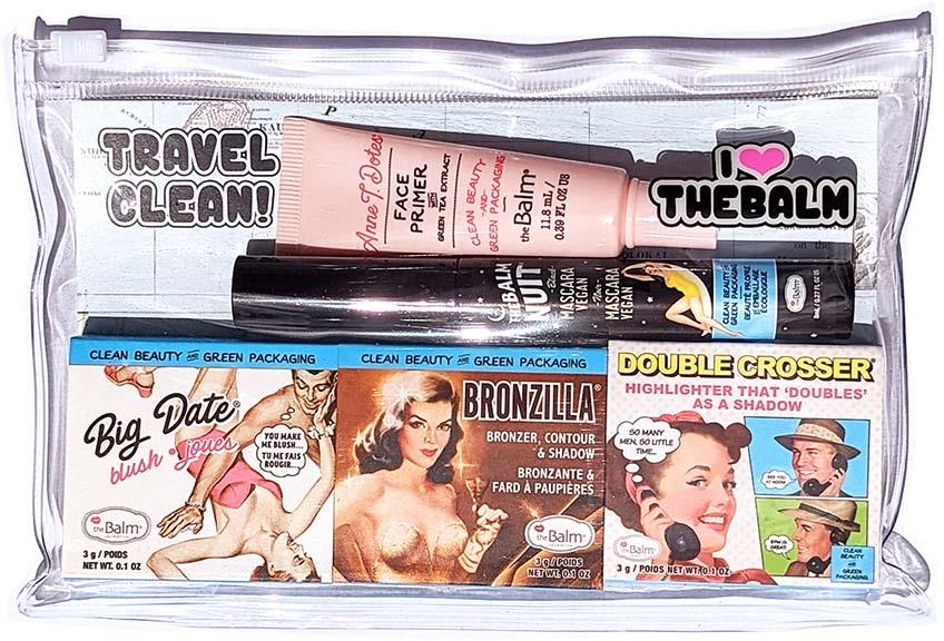 the Balm Clean & Green Travel kit