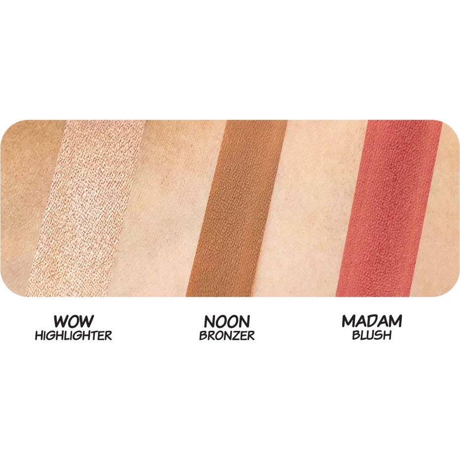 the Balm Double Crosser Highlighter, Bronzer & Blush Palette (obrázok 3)