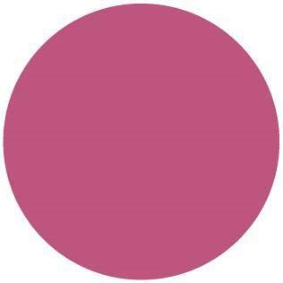 En stor pink cirkel på en hvid baggrund.