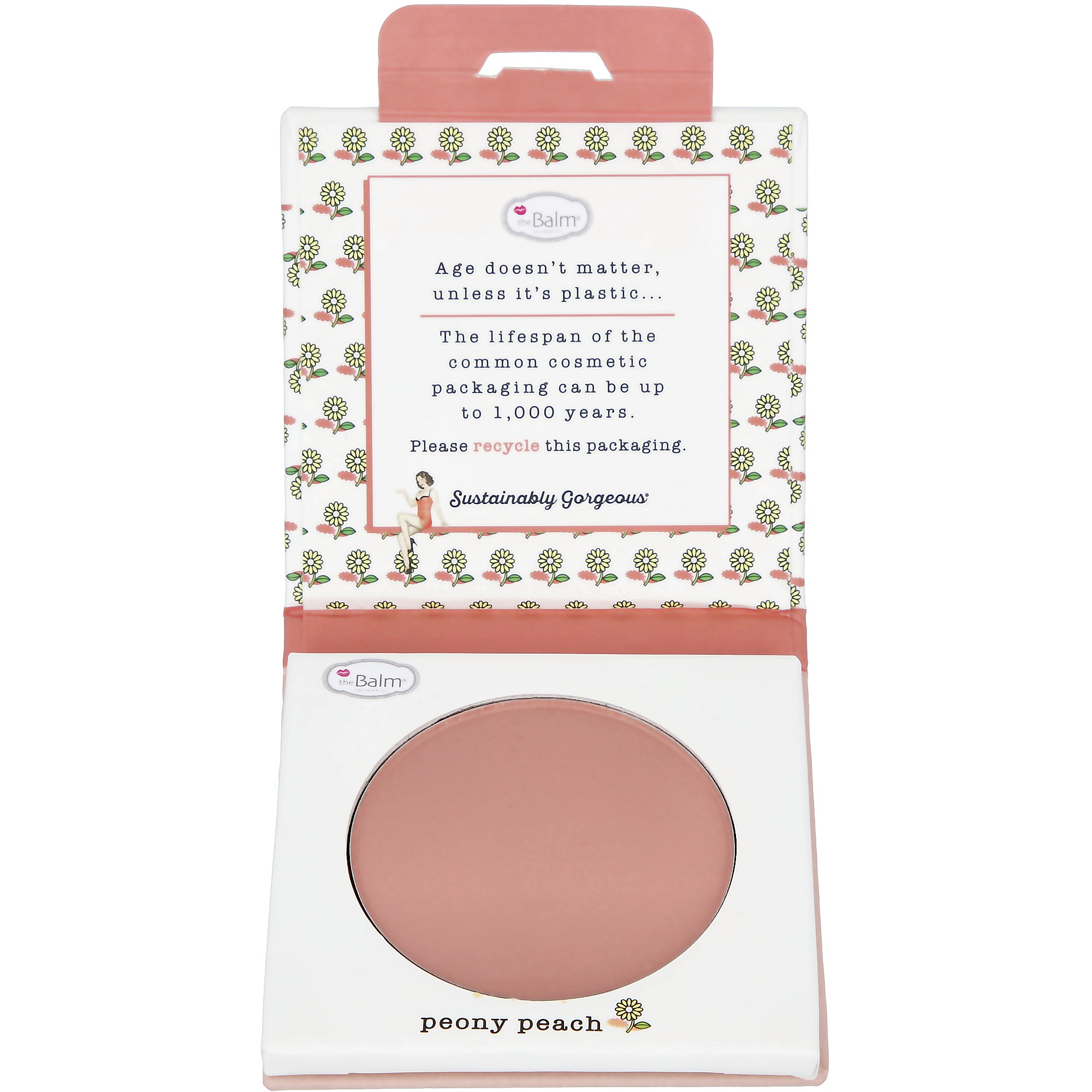 the Balm Sustainably Gorgeous Botanical Blush Single Blush Peony Peach