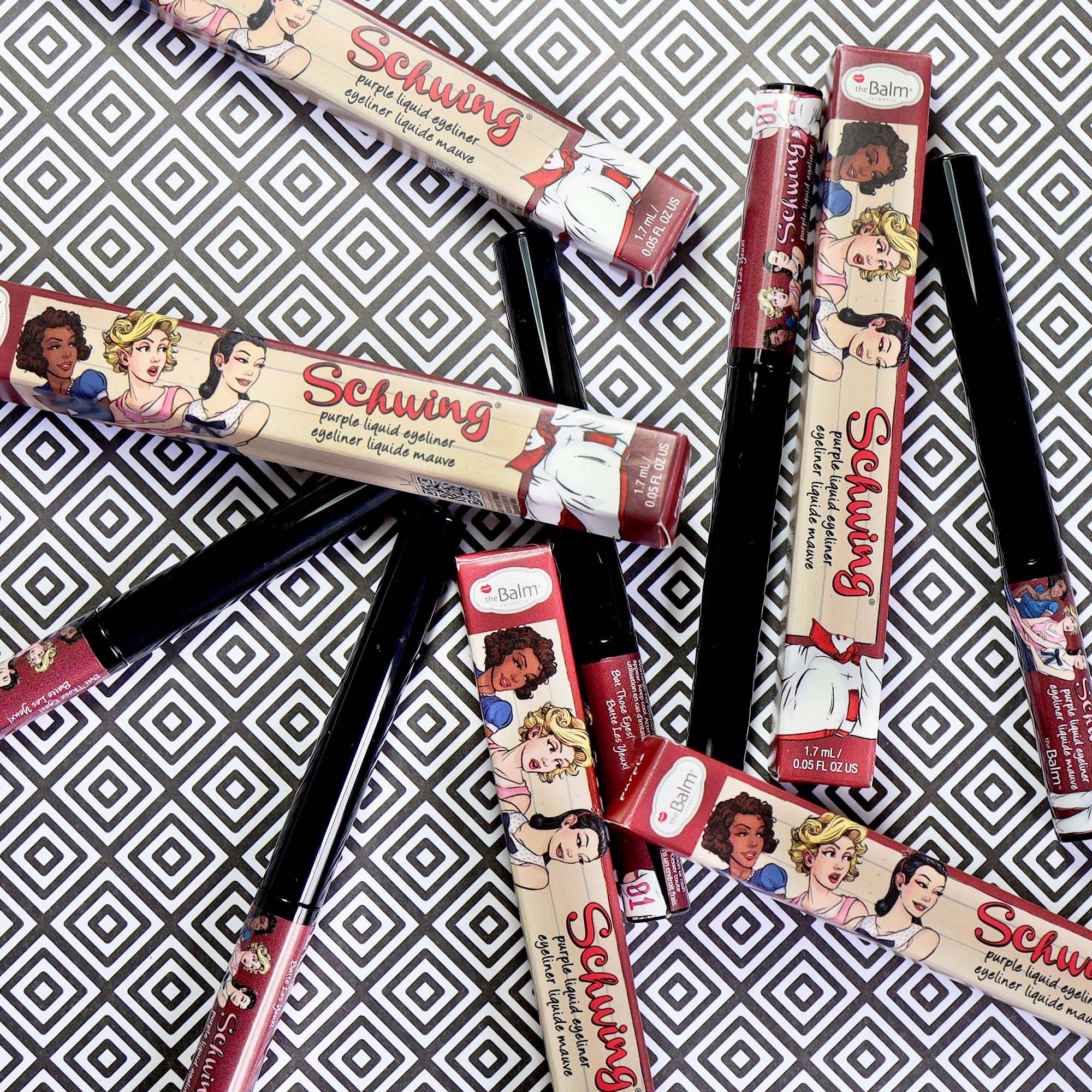 the Balm Schwing! Liquid Eyeliner Purple (obrázok 4)