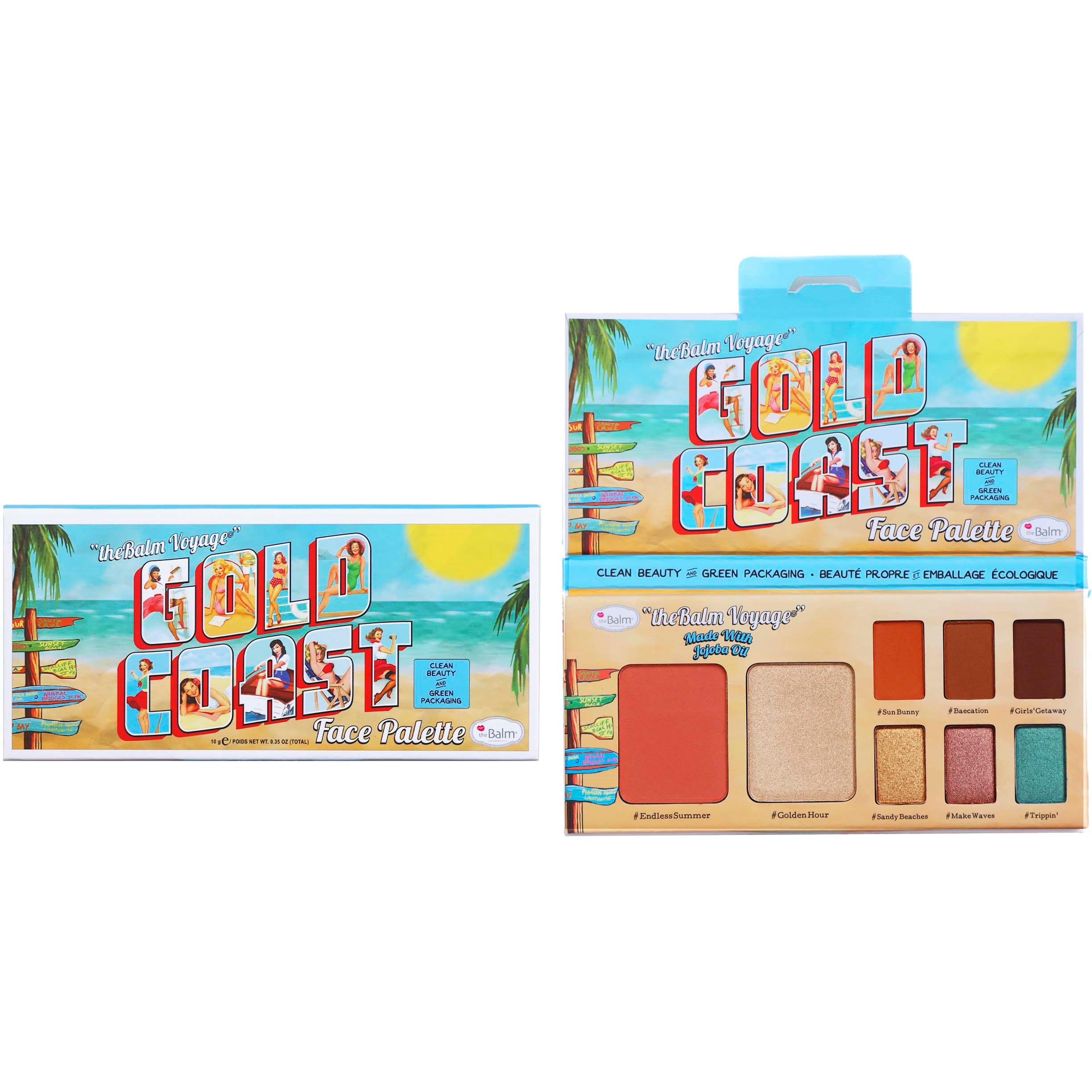 the Balm theBalm Voyage Gold Coast Face Palette billede