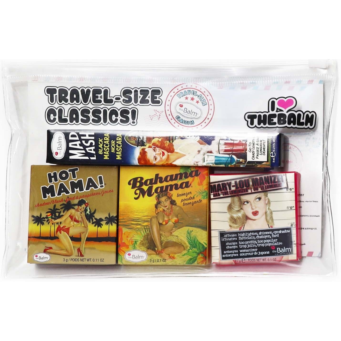 Läs mer om the Balm Travel Set with Cosmetics Bag