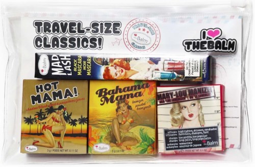 the Balm Travel Set with Cosmetics Bag